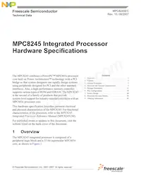 KMPC8245LZU350D Datasheet Copertura