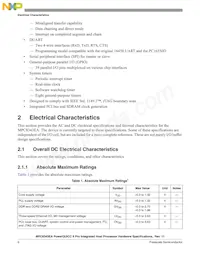 KMPC8343CZQAGDB Datasheet Pagina 6