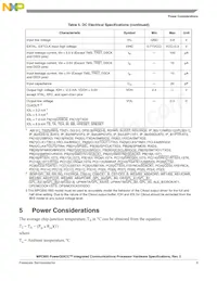 KMPC850DSLVR50BU Datasheet Pagina 9