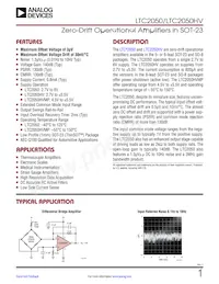 LTC2050HVIS6#TRM Datenblatt Cover