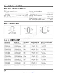 LTC2050HVIS6#TRM Datasheet Pagina 2