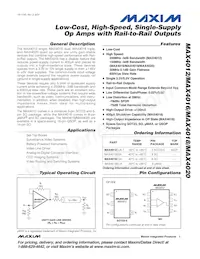 MAX4012ESA+TG071 Datasheet Copertura