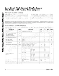 MAX4012ESA+TG071 Datasheet Page 2