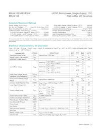 MAX4163ESA-T Datasheet Page 2