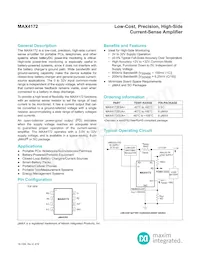 MAX4172ESA+TGA7 Datenblatt Cover