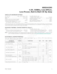 MAX44280AXT+T Datasheet Pagina 2