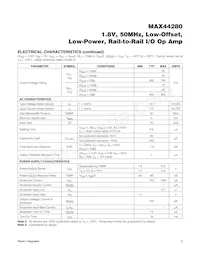 MAX44280AXT+T Datasheet Pagina 3