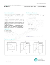 MAX44281VANS+T Datasheet Cover