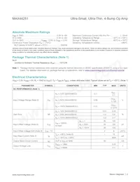 MAX44281VANS+T Datasheet Pagina 2