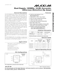 MAX4432EUA+G077 Datenblatt Cover