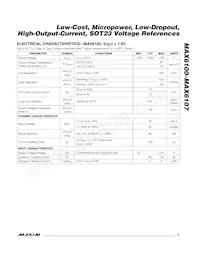 MAX6105EUR+TG075 Datasheet Pagina 3