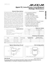 MAX6133BASA50+T Datenblatt Cover