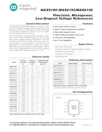 MAX6198AESA/V+T Datenblatt Cover