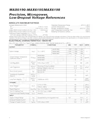 MAX6198AESA/V+T Datasheet Pagina 2