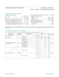 MAX6250BCSA-T數據表 頁面 2