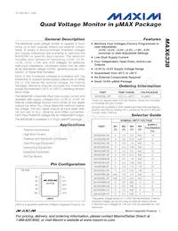 MAX6338KUB+TG35 Datasheet Copertura