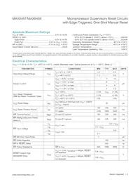 MAX6468XS26D3+ Datasheet Pagina 2