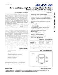 MAX6714CUB+TG071 Datenblatt Cover