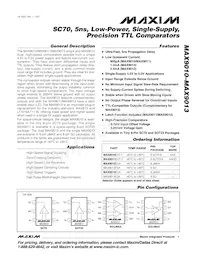 MAX9013EUA-T Datasheet Copertura