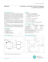 MAX9065EBS+T數據表 封面