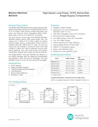 MAX942ESA+TG002 Datasheet Cover