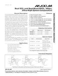 MAX9602EUG+G077 Datenblatt Cover