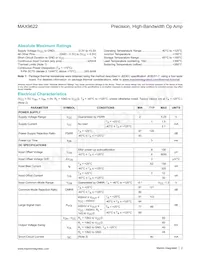 MAX9622AXK+ Datasheet Pagina 2