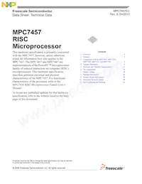 MC7457VG867NC數據表 封面
