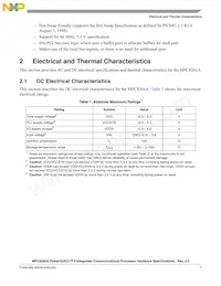 MPC8266AZUPJDC Datasheet Pagina 7