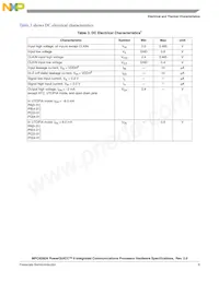 MPC8266AZUPJDC Datenblatt Seite 9