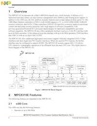 MPC8315ECVRAFDA Datasheet Pagina 2