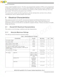 MPC8315ECVRAFDA Datenblatt Seite 8