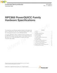 MPC860SRZQ66D4R2 Datenblatt Cover