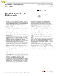 MSC7110VM1000 Datasheet Copertura