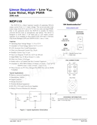 NCP110AMX085TBG數據表 封面