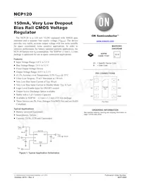 NCP120BMX210TCG Datasheet Cover