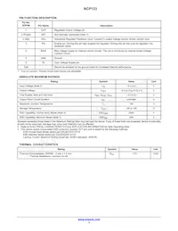 NCP133AMX130TCG Datasheet Page 3