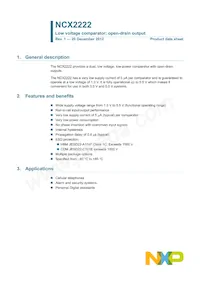 NCX2222GUX Datasheet Cover