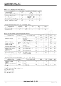 NJM2373AU-TE1# Datasheet Pagina 2