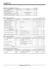 NJM2710V-TE1# Datenblatt Seite 2