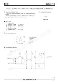 NJM2716F-TE1 Datasheet Copertura