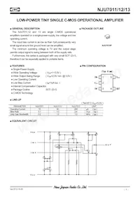 NJU7011F-TE1# Datenblatt Cover