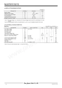 NJU7011F-TE1# Datenblatt Seite 2