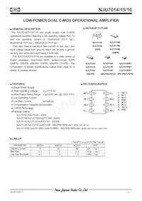 NJU7015D Datasheet Copertura