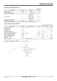 NJU7022M Datasheet Page 3