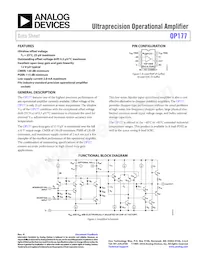 OP177GS-REEL Datasheet Cover