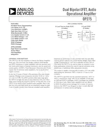 OP275GS-REEL Datasheet Copertura