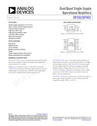 OP292GS-REEL Datasheet Copertura