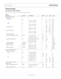 OP292GS-REEL數據表 頁面 3