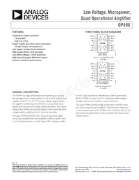 OP490GS-REEL Datasheet Copertura